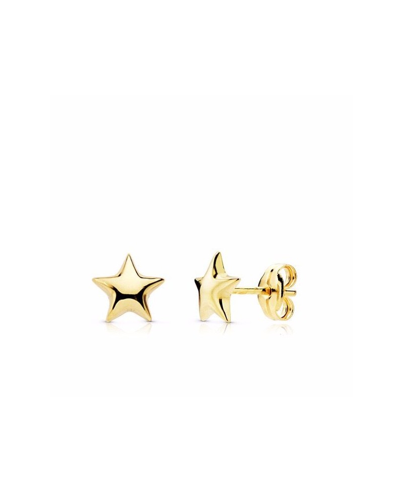 Pendiente oro estrella | Joyería Gimeno | Tu joyería de confianza en Valencia