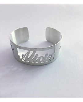 Pulsera plata personalizada...