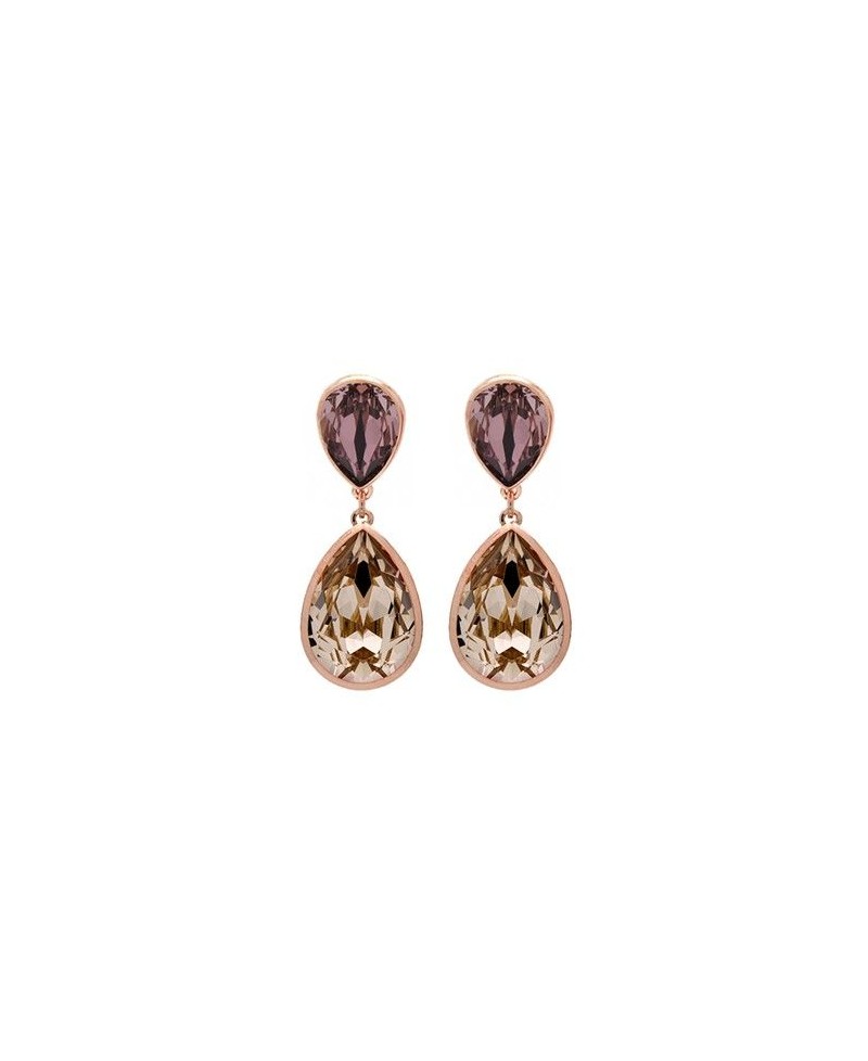 Pendiente Victoria cruz essential Antique Pink y Light Silk | Joyería Gimeno | Tu joyería de confianza en Valencia