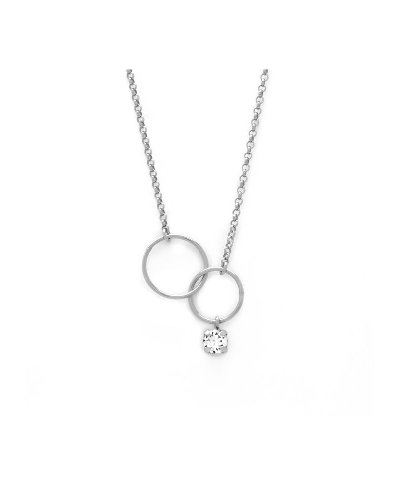 Collar de Victoria cruz minimal plata | Joyería Gimeno | Tu joyería de confianza en Valencia