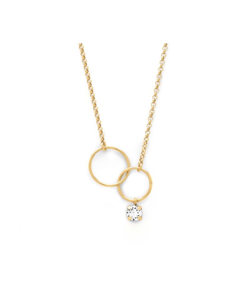 Collar de Victoria cruz minimal oro | Joyería Gimeno | Tu joyería de confianza en Valencia
