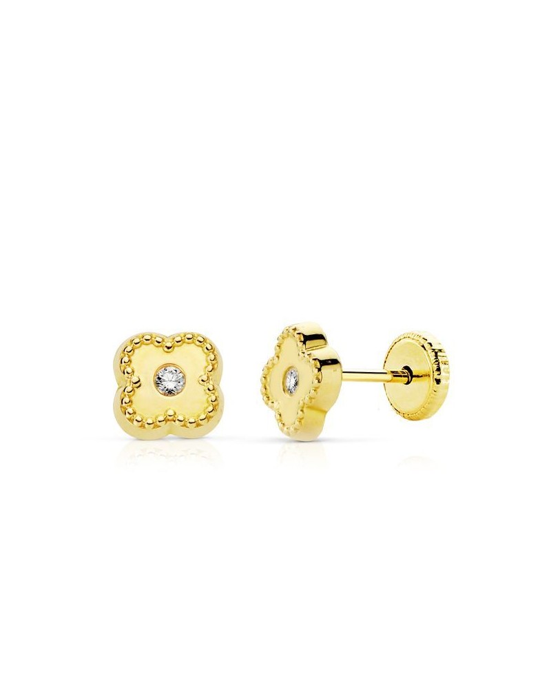 Pendiente bebe trebol gallon | Joyería Gimeno | Tu joyería de confianza en Valencia