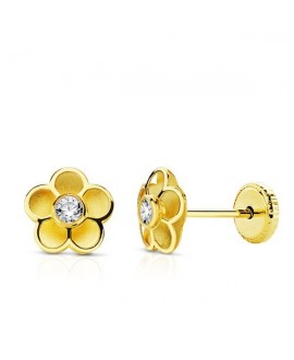 Pendiente bebe flor relieve