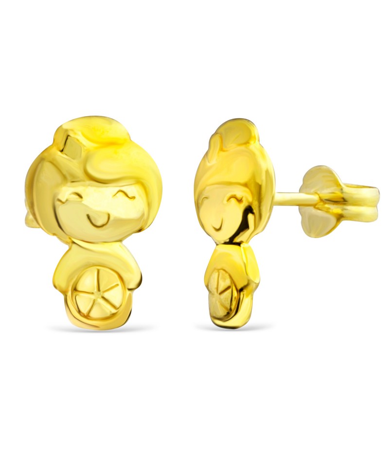 Pendiente bebe kokeshi oro | Joyería Gimeno | Tu joyería de confianza en Valencia