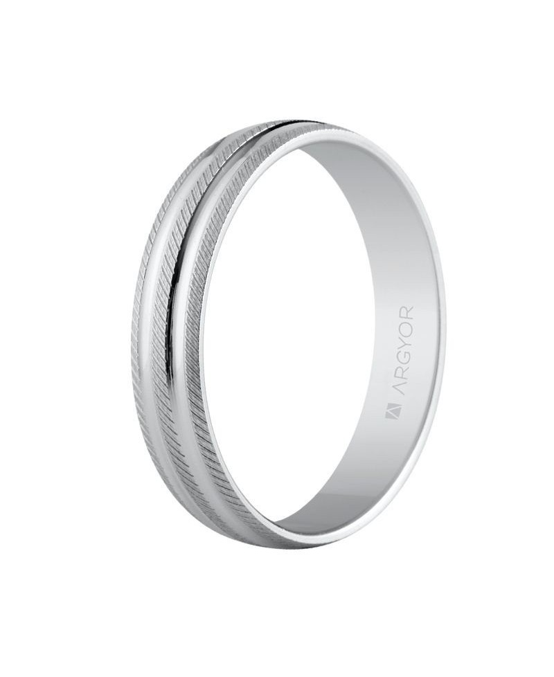 Alianza plata 4mm faceteada | Joyería Gimeno | Tu joyería de confianza en Valencia