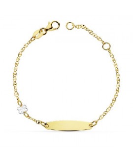 Pulsera de bebe en oro...