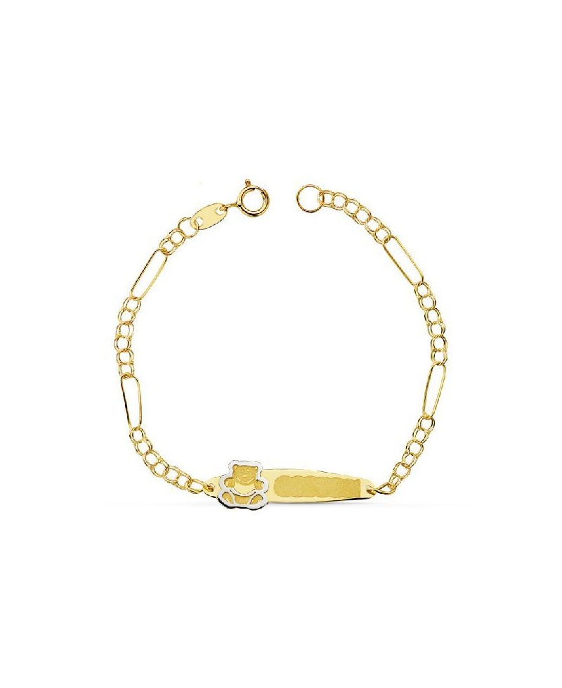 Pulsera de bebé programada oso | Joyería Gimeno | Tu joyería de confianza en Valencia