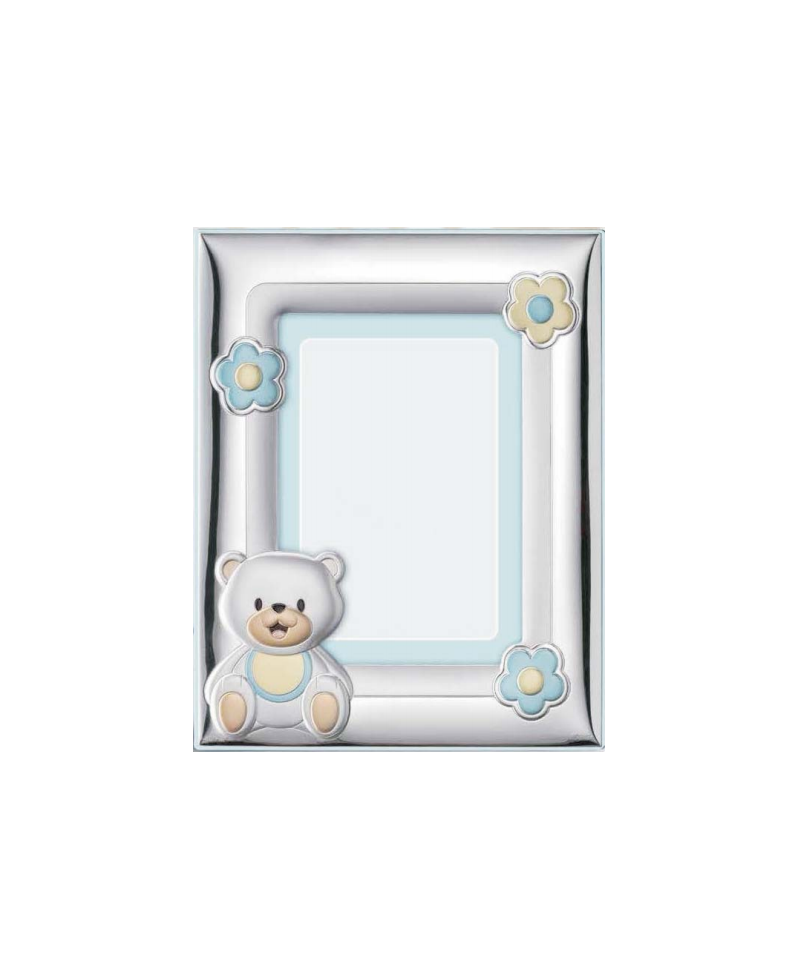 Marco de niño con oso y flores 9x13 cm | Joyería Gimeno | Tu joyería de confianza en Valencia