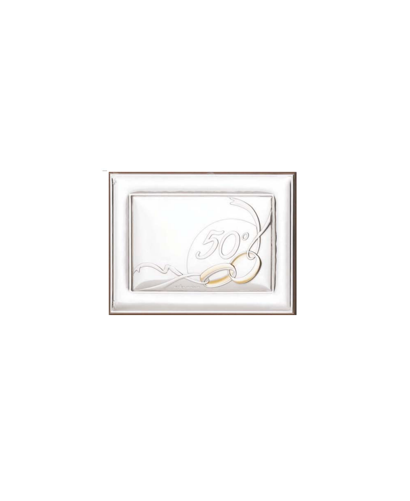 Placa 50 aniversario,bilaminado 9x13 cm | Joyería Gimeno | Tu joyería de confianza en Valencia