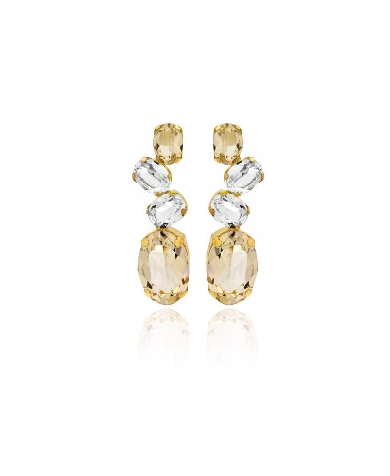 Pendientes plata, Victoria Cruz ovales | Joyería Gimeno | Tu joyería de confianza en Valencia