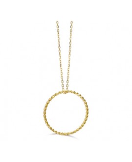 Collar oro aro espiral