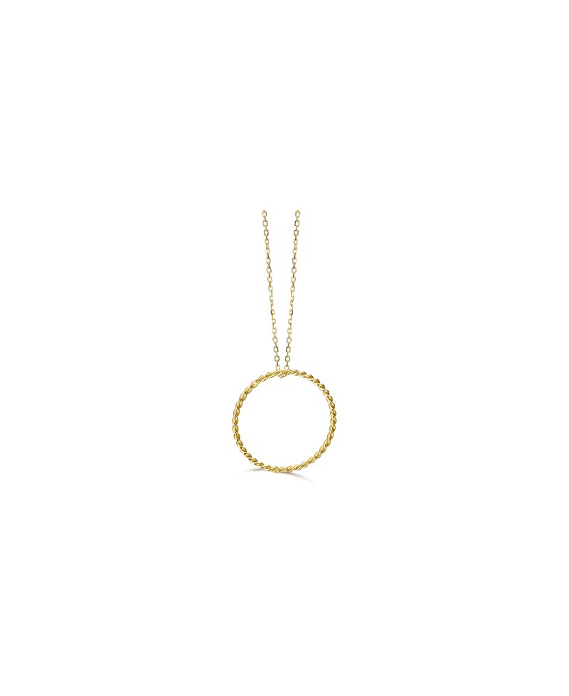 Collar oro aro espiral | Joyería Gimeno | Tu joyería de confianza en Valencia