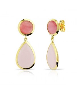 Pendientes oro con piedras...