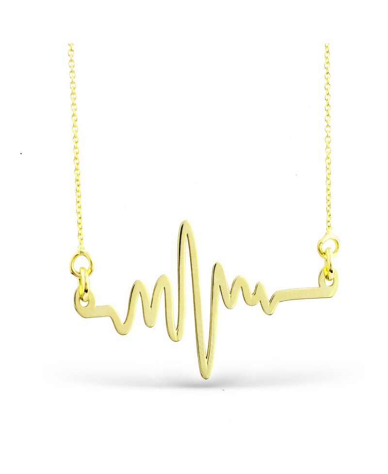 Collar de oro con electrocardiograma | Joyería Gimeno | Tu joyería de confianza en Valencia
