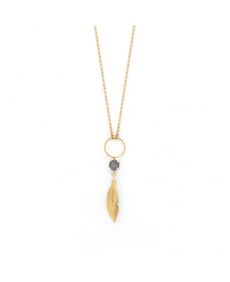 Gargantilla de Victoria Cruz FEATHER pluma | Joyería Gimeno | Tu joyería de confianza en Valencia