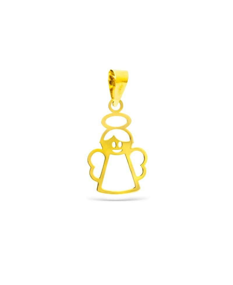 Colgante de angelito en oro | Joyería Gimeno | Tu joyería de confianza en Valencia