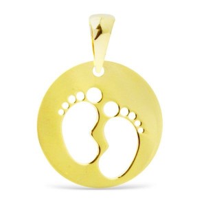 Medalla / colgante de oro pies bebe - Colgantes Joyería Gimeno | joyería confianza en Valencia - Gran catalogo de joyas online