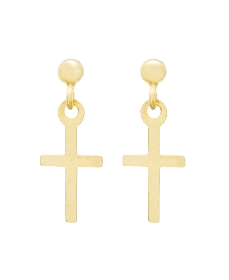 Pendientes cruz movimiento MUA MUA | Joyería Gimeno | Tu joyería de confianza en Valencia