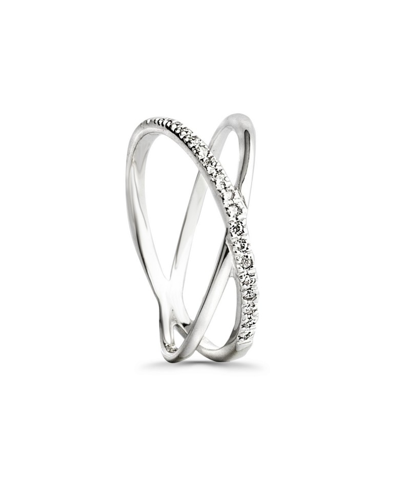 Anillo de brillantes 4 brazos | Joyería Gimeno | Tu joyería de confianza en Valencia