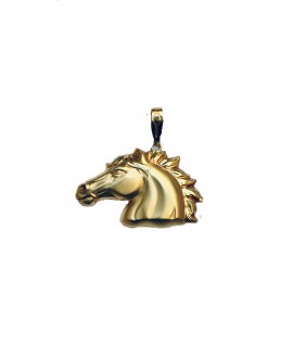 Cabeza de caballo oro,...