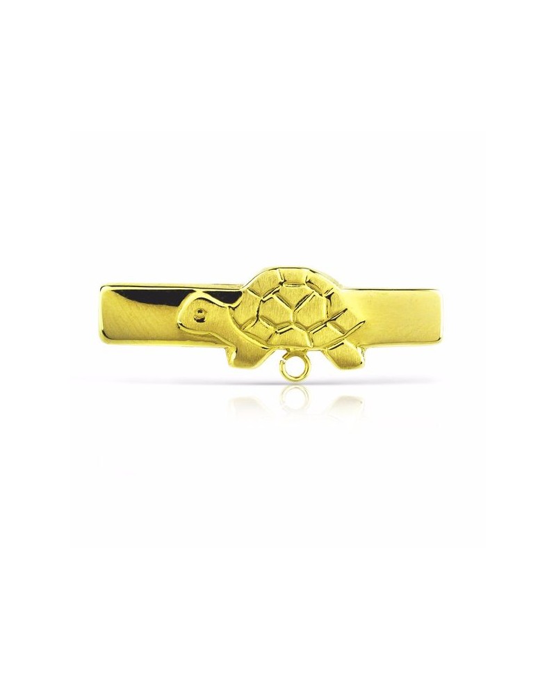 Alfiler bebe de oro con tortuga | Joyería Gimeno | Tu joyería de confianza en Valencia