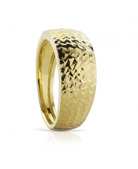 Anillo de oro lapidado