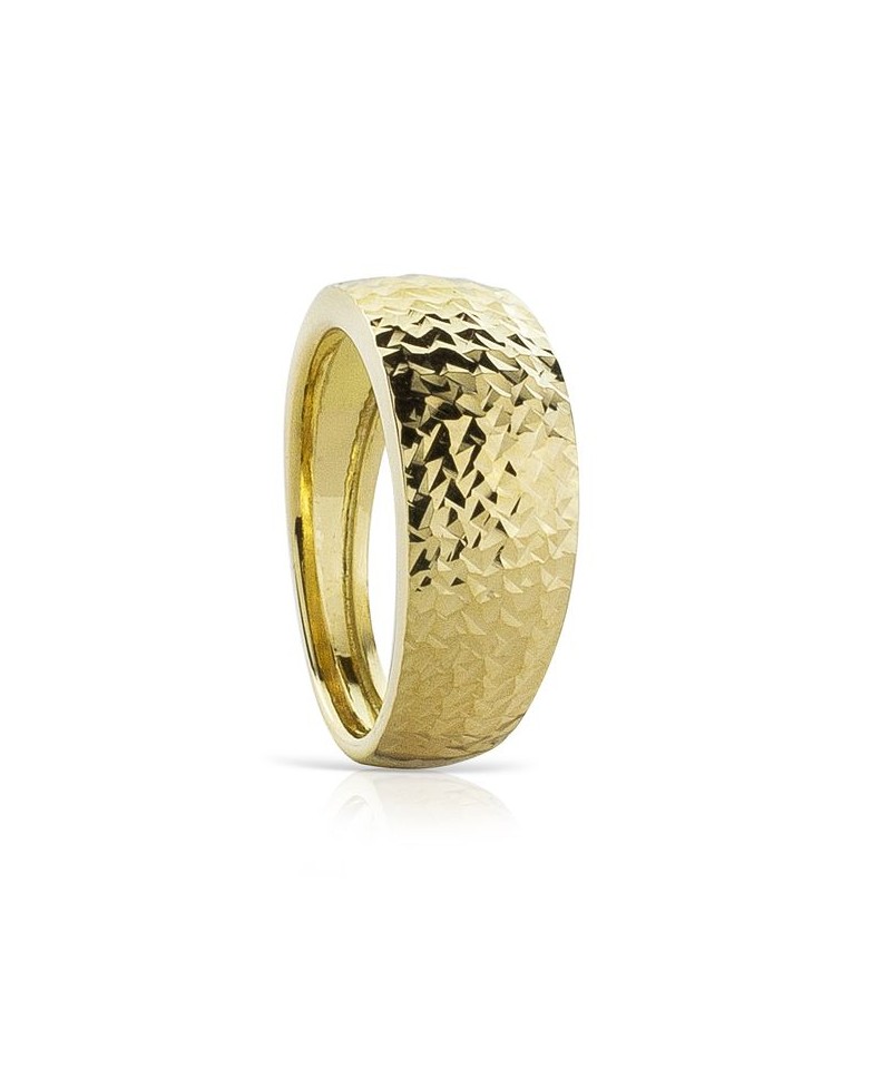 Anillo de oro lapidado | Joyería Gimeno | Tu joyería de confianza en Valencia