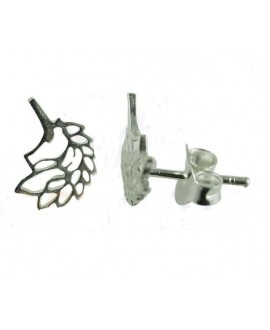 Pendientes de plata unicornio