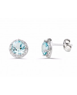 Pendientes con aguamarina 9...