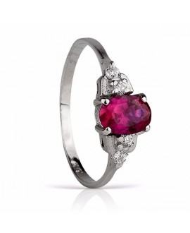 Anillo de rubí con...