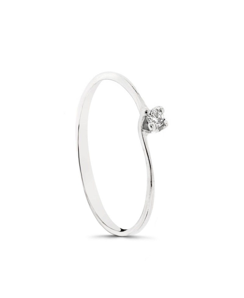 Anillo  Ob con 4 garras brillante | Joyería Gimeno | Tu joyería de confianza en Valencia