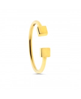 Anillo de oro minimal, abierto