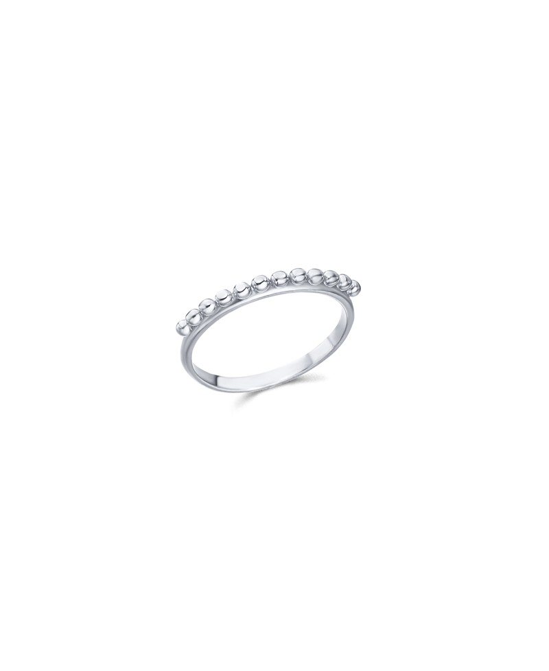 Anillo 12 bolitas plata/oro | Joyería Gimeno | Tu joyería de confianza en Valencia