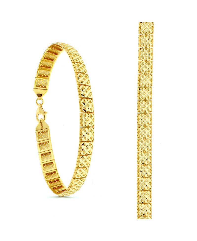 Pulsera tipo princesa ancho 6 mm | Joyería Gimeno | Tu joyería de confianza en Valencia