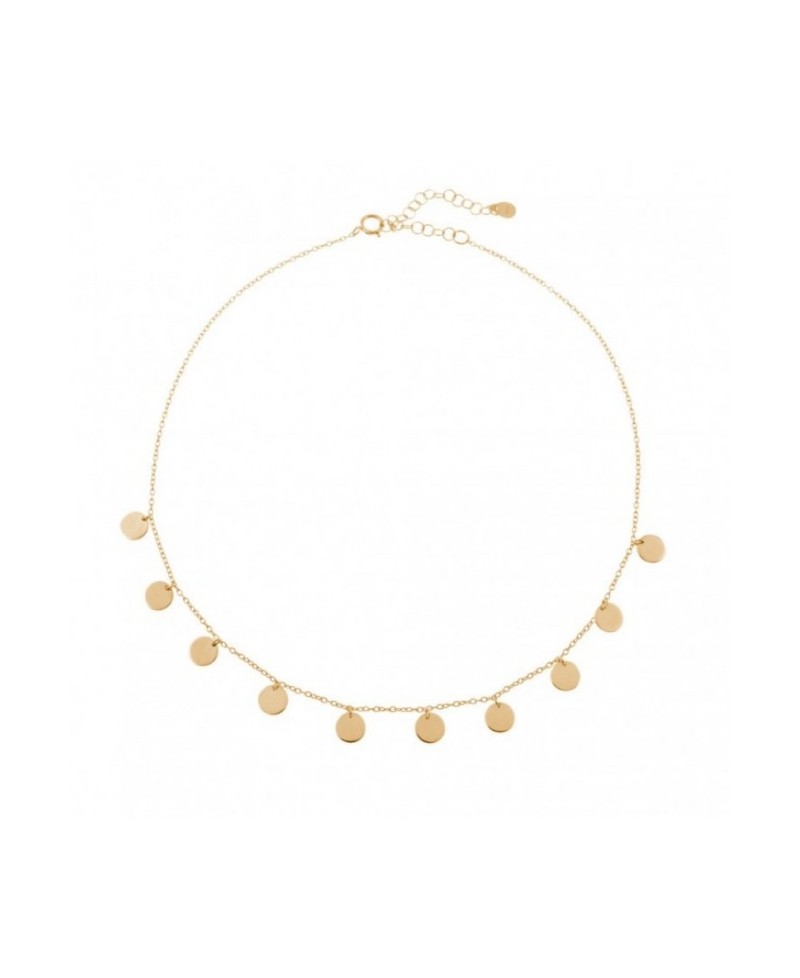 Collar de chapitas en plata, 10 chapas | Joyería Gimeno | Tu joyería de confianza en Valencia