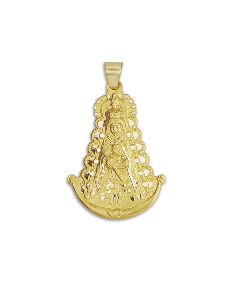 Medalla Virgen del Rocío 19x12 mm | Joyería Gimeno | Tu joyería de confianza en Valencia