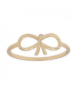 Anillo de oro con lazo minimal