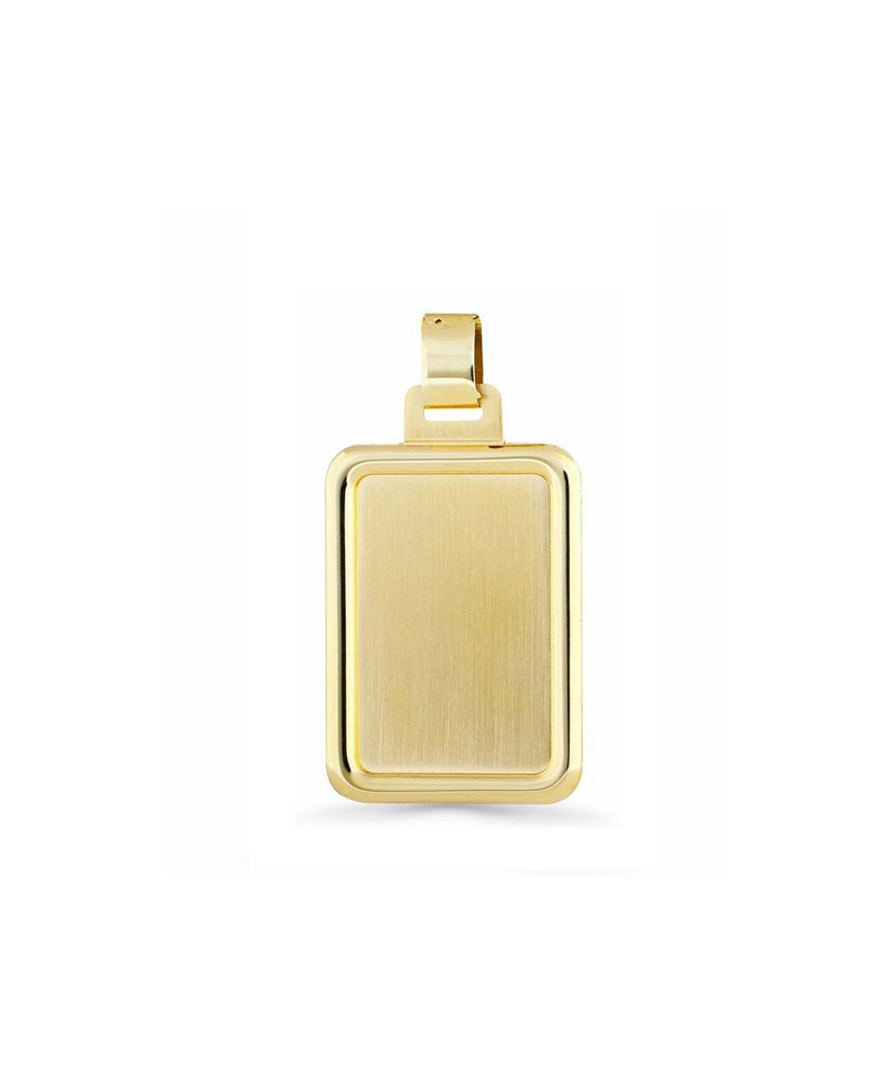 Chapa lisa rectangular oro para grabar, dos medidas | Joyería Gimeno | Tu joyería de confianza en Valencia