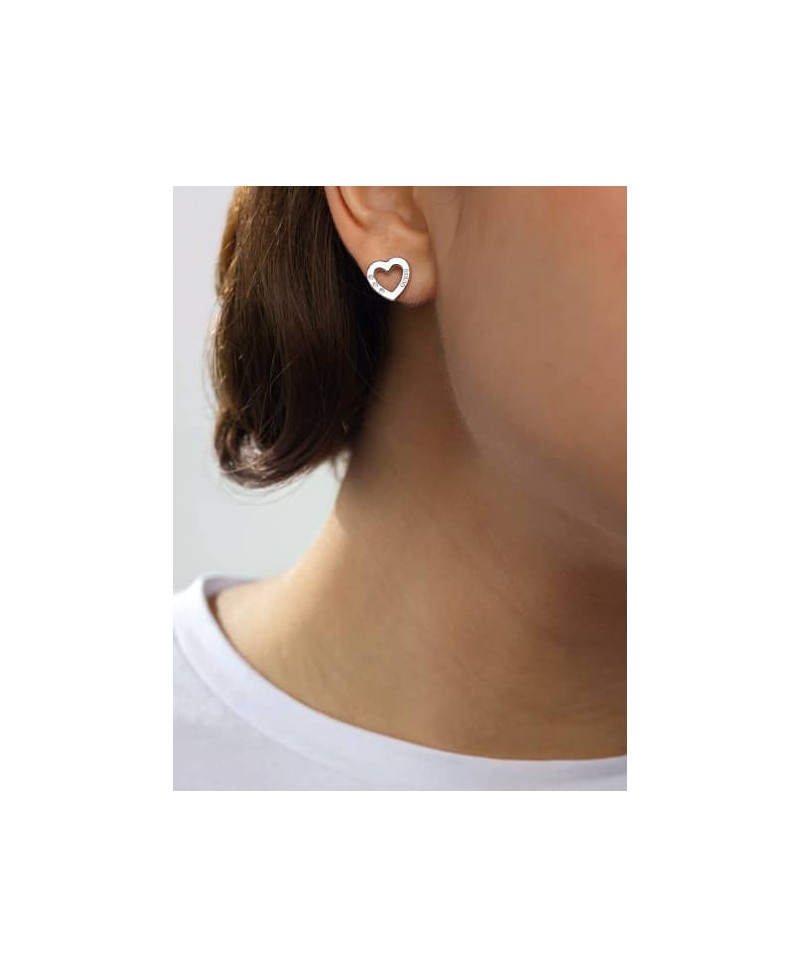 Pendientes de guess HEARTED CHAIN CORAZÓN | Joyería Gimeno | Tu joyería de confianza en Valencia