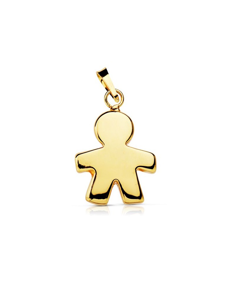 Colgante de niño , abombado en oro | Joyería Gimeno | Tu joyería de confianza en Valencia