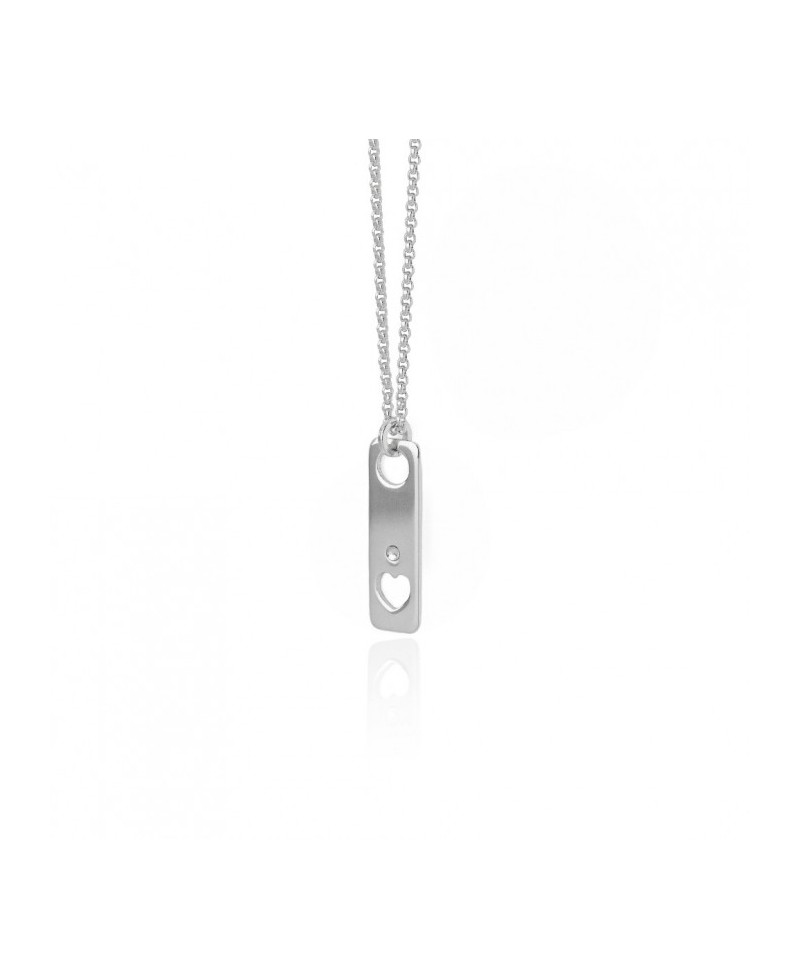Colgante San Valentin Victoria cruz, corazón crystal | Joyería Gimeno | Tu joyería de confianza en Valencia