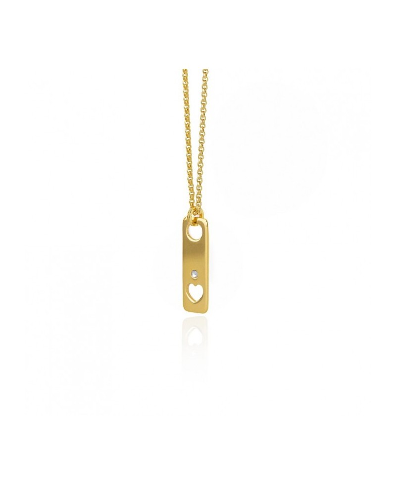 Colgante San Valentin Victoria cruz, corazón crystal | Joyería Gimeno | Tu joyería de confianza en Valencia