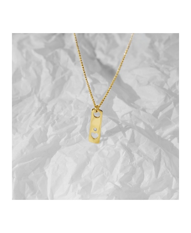 Colgante San Valentin Victoria cruz, corazón crystal | Joyería Gimeno | Tu joyería de confianza en Valencia