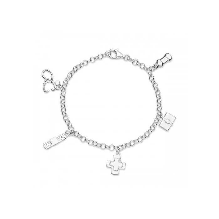 Pulsera profesión DOCTORA en plata | Joyería Gimeno | Tu joyería de confianza en Valencia