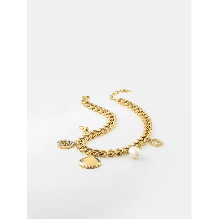 Collar de GUESS chapado oro, modelo MERMAID | Joyería Gimeno | Tu joyería de confianza en Valencia