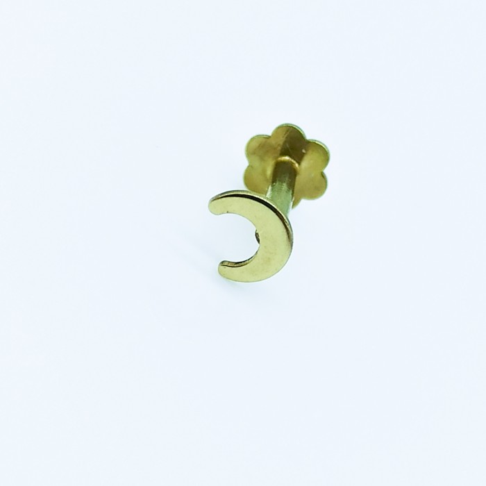 Piercing luna de oro amarillo | Joyería Gimeno | Tu joyería de confianza en Valencia