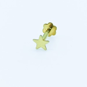 Piercing estrella de oro...