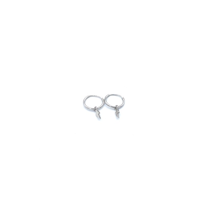 Aros con rayo colgando, 10 mm | Joyería Gimeno | Tu joyería de confianza en Valencia