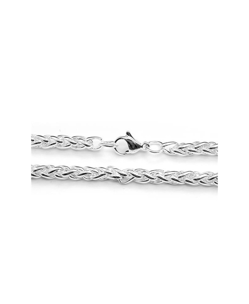 Cadena de oro blanco ESPIGA L40 | Joyería Gimeno | Tu joyería de confianza en Valencia