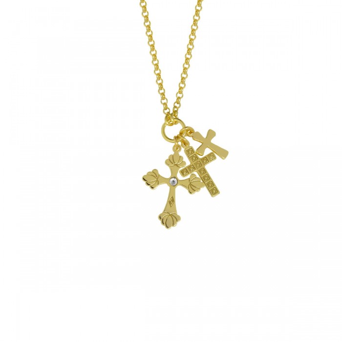 Collar BOHEME Victoria cruz, dorado | Joyería Gimeno | Tu joyería de confianza en Valencia